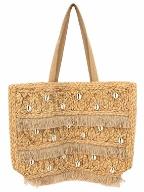 salt+umber Cream Tote Bag with Interior Pocket